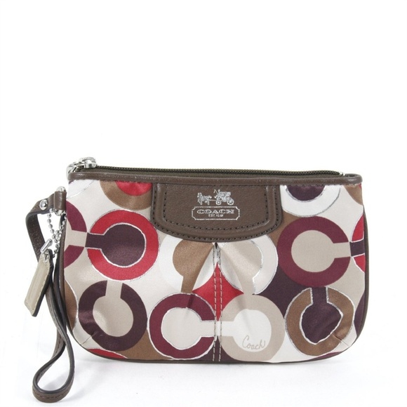 Coach Handbags - NWT Coach Madison Multi-Colored Graphic Wristlet